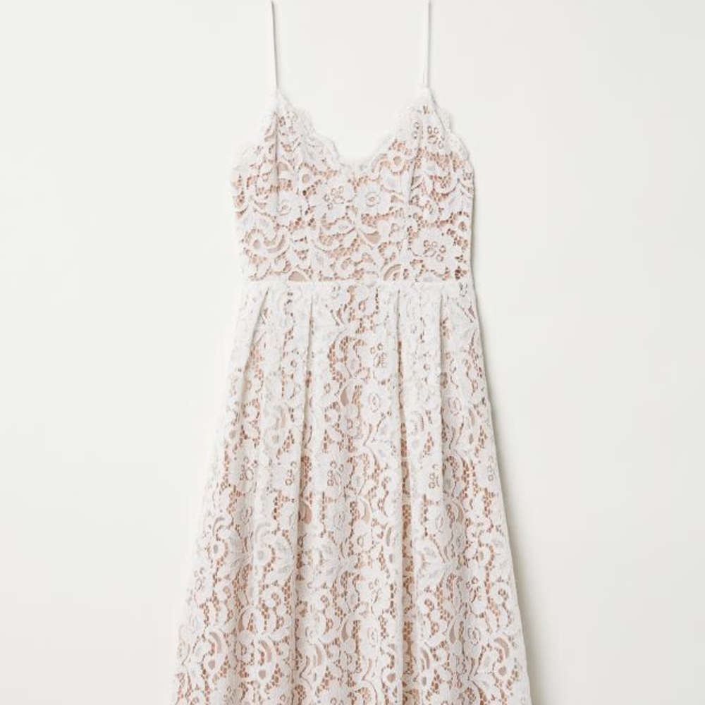 H&M White Lace Dress